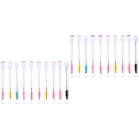FOMIYES 30 Pièces Brosse à Mascara Tube Brosses à Extensions De Cils Brosse à Mascara En Diamant Pinceau De Maquillage Tube C