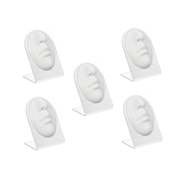 POPETPOP 3 Ensembles Nez Bouche Modèle Pratique Visage Maquillage Mannequin Visage Pleural Pratique Peau Faux Nez Peircing Si