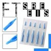 Aiguilles de tatouage jetables mixtes 100 pièces avec tube dembouts de tatouage bleu Compatible100PCS pour le travail de tat