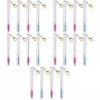 Beaupretty 20 Pcs Tube Mascara Brosse Cils Brosses Avec Tubes Maquillage Brosse Outil Maquillage Raccords Mascara Spoolie Mas