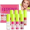 4 Colors Oil Lip Lips Glosses Sets, Creamy Nourishing Plumping Lip Gloss,Gloss High Lipstick Sets,Lip Glaze Long Lasting Mois