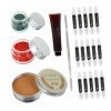 FRCOLOR Outils de maquillage pour cicatrices dHalloween Kit de maquillage Halloween Cire de maquillage à effet spécial Kit d