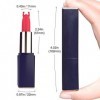 𝖼𝗅𝗂𝗍𝗈𝗋𝗂𝖽𝗂𝖾𝗇 Suceur Pour Femme Mini 𝐕ibràtëur De Rouge à Lèvres,USB,12 Vitesses,Mini VibröṂàsṣeürs pour Femmes Etanche Portabl