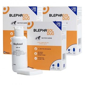 Blephasol Duo - Lotion micellaire et cotons pour une hygiène quotidienne douce des paupières | Formule sans parfum et non irr