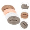 Didiseaon 16 Pièces 3D Module Masque À Lèvres Pratique Peau Lèvre Micro Blading Peau 3D Bouche Modèle Silicone Lèvre Modèle L