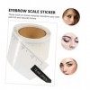 Housoutil 6 Rouleaux Règle De Des Sourcils Etiquette Autocollante Moule Lame Rasoir Autocollant De Sourcil Règle De Sourcil B