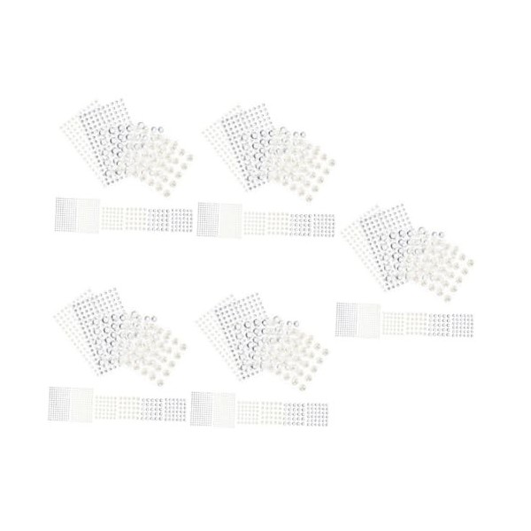 POPETPOP 60 Feuilles Beauté Strass Autocollant Dart De Nez Scintillement Des Poils Du Corps Carillons Du Corps Des Yeux Auto