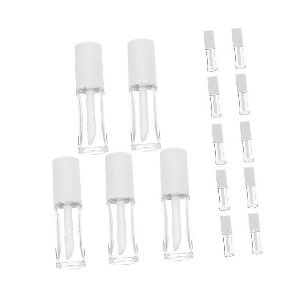 DOITOOL 15 Pièces Grand Pinceau à Lèvres De 10 Ml Kit De Fabrication De Brillant à Lèvres De Rouge à Lèvres Réutilisable Tube