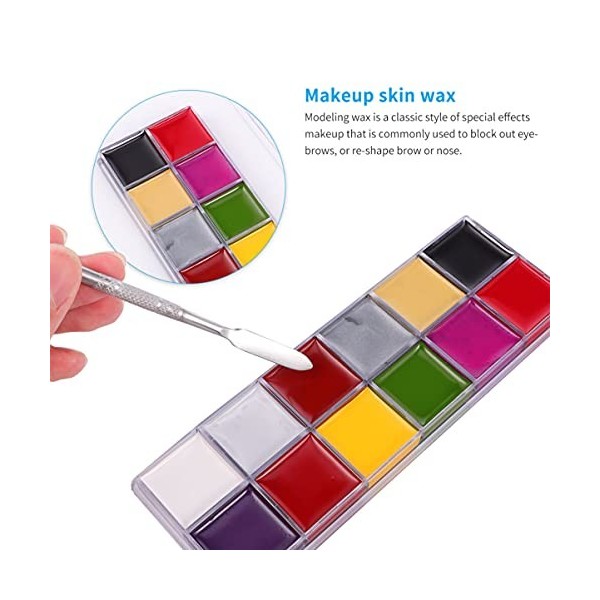 minkissy 8 Pièces De Cire De Maquillage À Effets Spéciaux Peinture Pour Le Visage Pour Enfants Kit De Peinture Pour Le Visage