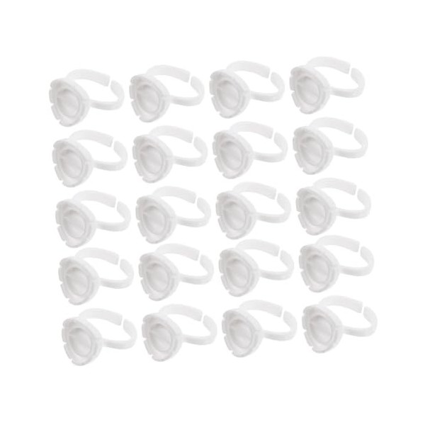 minkissy 800 Pcs Amour Tasse Fanning Tasse Pour Extensions De Cils Extensions De Cils Stockage Maquillage Porte-Colle Anneaux