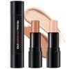 ONLYOILY 1pc 2 in1 Double-ended Illuminateur Bâton Highlighter Crème du Visage Miroitement Contour Stick Maquillage Beauté 