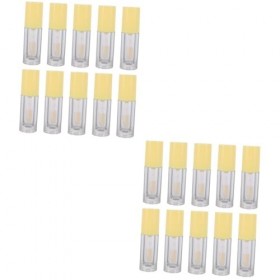 POPETPOP 20 Pièces De Brillant à Lèvres Tubes De Rouge à Lèvres En Plastique Flacons Déchantillons Dhuile Pour Les Lèvres J