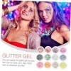 FOMIYES 60 Boîtes Briller Paillettes Dongles Gel Scintillant Cosmétique Grosses Paillettes Holographiques Paillettes Pour Le