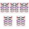 FRCOLOR 5 Boîtes De Cils Colorés Cils Fantaisie Cils Artificiels Cosplay Faux Cils Extensions De Cils Colorés Faux Cils Natur