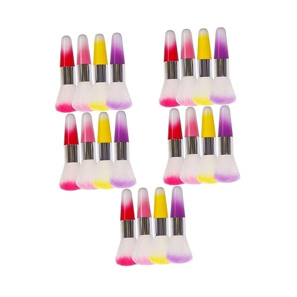 Beaupretty 20 Pièces Pinceau Manucure Pinceau Fard à Joues Pinceau Acrylique Acrylique Pinceau De Maquillage Blush Brosse Pla