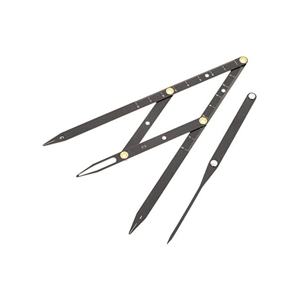 Beavorty 5 Pièces Pochoirs Métalliques DÉchelle De Deuxième Génération Outils De Maquillage Matrices En Métal Règles De Mesu