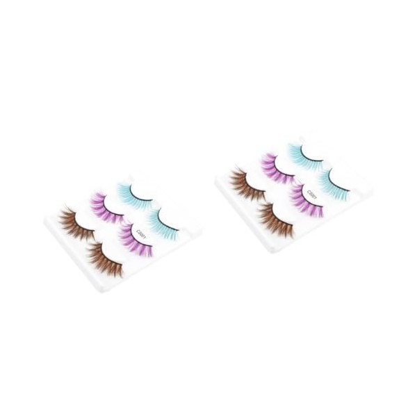 Beavorty 24 Paires De Faux Cils Faux Cils Naturels Faux Cils Cils DApparence 3D Faux Cils Denses Volume Épais Cils Maquillag