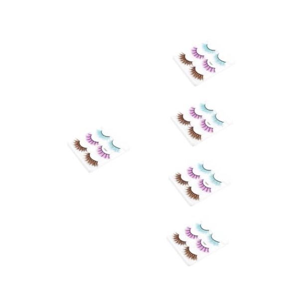 Beavorty 24 Paires De Faux Cils Faux Cils Naturels Faux Cils Cils DApparence 3D Faux Cils Denses Volume Épais Cils Maquillag