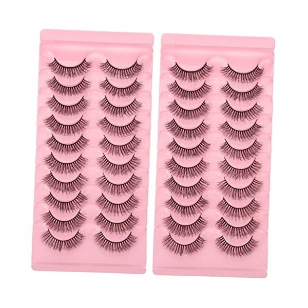 Beaupretty 50 Paires Faux Cils Cils Filles Cils Extensions De Cils Filles Faux Cils Pelucheux Cils Naturels Femme Faux Cils N