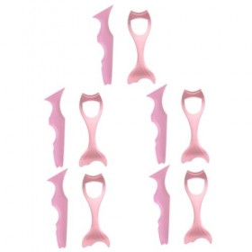 minkissy 10 Pièces Eye-Liner Mascara Allongeant Les Cils Applicateur De Maquillage Kit De Grappes DExtension De Cils Applica