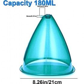 Cloixon Accessoires De Machine À Ventouses sous Vide, Ventouses De Thérapie sous Vide, Ventouses Extra-Larges De Qualité Supé