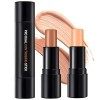 ONLYOILY 1pc 2 in1 Double-ended Illuminateur Bâton Highlighter Crème du Visage Miroitement Contour Stick Maquillage Beauté 