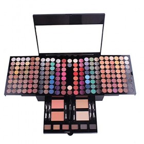PhantomSky 180 Couleurs Fard à Paupières Palette de Maquillage Cosmétique Set avec Poudre Sourcils, Fard à Joues et Poudre Pr