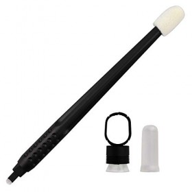 10 pièces Microblading 18 U-shape stylo jetable manuel sourcil aiguilles de tatouage avec applicateur de pigment pour le maqu