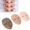 Tête de Mannequin de Cils 3 Pièces, Paupières Amovibles, Cils Double Couche