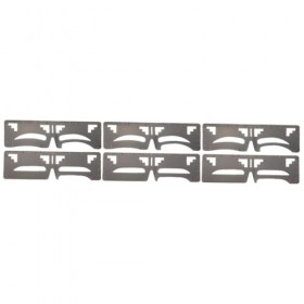 Ipetboom 6 Pcs Règle À Sourcils T Règle Modèle De Mesure De Maquillage Tampon À Sourcils Pochoir Shaper Sourcils Modèle De Mi