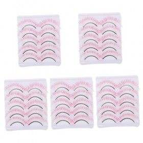 DOITOOL 25 Paires Faux Cils Colorés Faux Cils 3d Cils Pour Halloween Faux Cils Réutilisables Faux Cils Dramatiques Faux Cils 