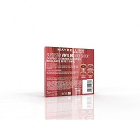 Maybelline New-York - Coffret Rouges à Lèvres Liquides - Effet Vinyl Brillant - Longue Tenue - SuperStay Vinyl Ink Nude Shock