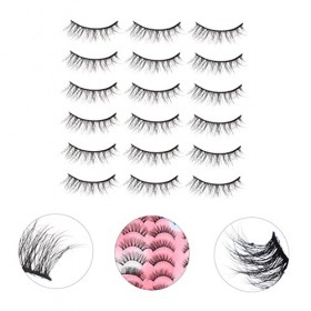 DOITOOL 60 Paires Cils Ioni Pestañas Postizas Nature 3d Fournitures De Maquillage Fait Main Imitation Vison Positionner