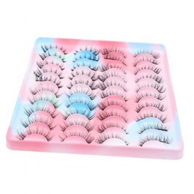 Angoily 80 Paires Cils Nature 3d Pestañas Postizas Ioni Fournitures De Maquillage Imitation Vison Produits De Beauté Dense