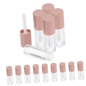 Angoily 14 Pièces 6 Ml En Plastique Transparent Grand Pinceau Tube De Brillant à Lèvres Huile à Lèvres Glaçage à Lèvres Sous-