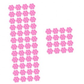 Didiseaon 1200 Pcs Fleur Colle Tasse Extension De Cils Colle Tasse Cils Tuile Porte-cils Conteneurs De Colle Cils Tampon De C