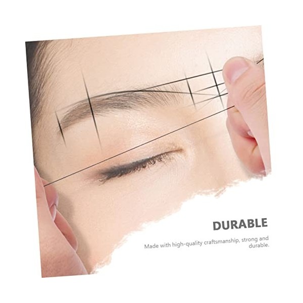 DOITOOL 14 Pièces Encre Motif Fil À Broder Règle Fil De Marquage Des Sourcils Fournitures DOutils Cosmétiques Pour Les Yeux 