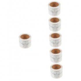 Housoutil 6 Rouleaux Règle De Des Sourcils Outil Détrier Etiquette Autocollante Lame Rasoir Fournitures De Maquillage Le Par