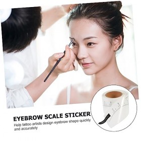 Housoutil 6 Rouleaux Règle De Des Sourcils Outil Détrier Etiquette Autocollante Lame Rasoir Fournitures De Maquillage Le Par