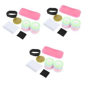 FRCOLOR Lot de 33 bandes de cils en tissu - Extensions de cils - Bases de base - Ruban de masquage en papier - Avec micropore