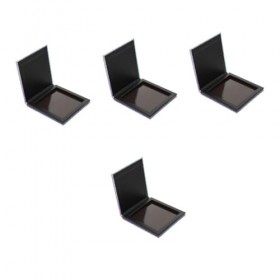 Amosfun 4 Pièces Vide Fard À Paupières Aimant Pan Vide Fard À Paupières Conteneur Plateau Rond Vide Métal Saint Maquillage Pa