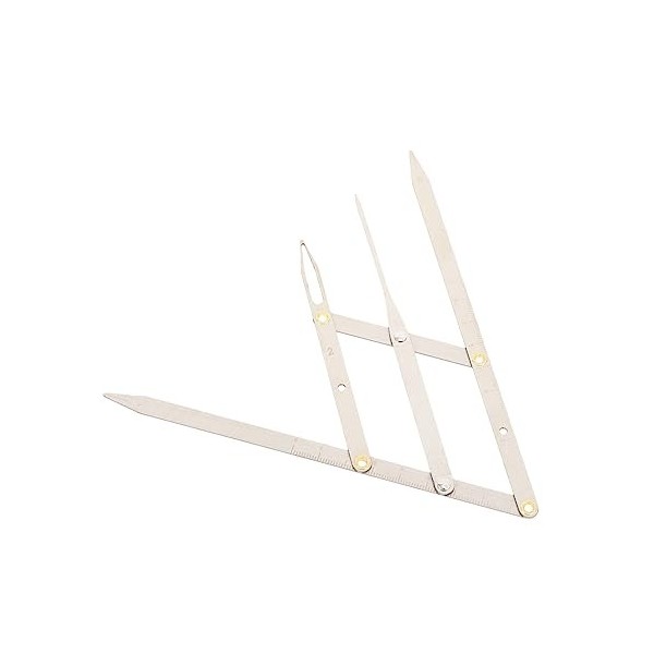 POPETPOP 6 Pcs Deuxième Génération Échelle Sourcil Règle Sourcil Shaper Règle Sourcil Rapport DOr Règle Sourcil Règle Avec N