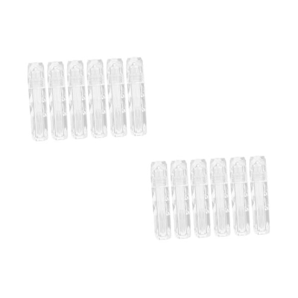 FRCOLOR 24 Pièces Tube De Brillant à Lèvres Transparent Lèvre De Vin Récipient Dhuile à Lèvres Contenants De Déodorant Boute