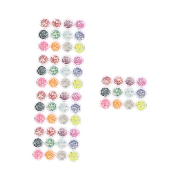 FRCOLOR 48 Cartons Briller Visage Corps Yeux Paillettes Gel Pailleté De Maquillage Gel Scintillant Holographique Grosses Pail