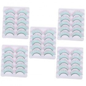 LALAFINA 25 Paires De Faux Cils Colorés Cils De Cosplay Cils Colorés Faux Cils DHalloween Maquillage Faux Cils Faux Cils Maq