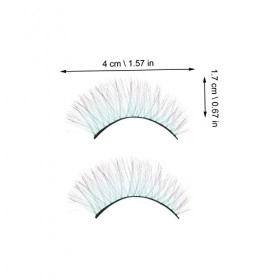 LALAFINA 25 Paires De Faux Cils Colorés Cils De Cosplay Cils Colorés Faux Cils DHalloween Maquillage Faux Cils Faux Cils Maq