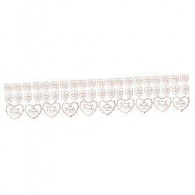 Abaodam 200 Pcs Coeur Enterrement De Vie De Jeune Fille Étiquettes Autocollantes Métalliques À Écrire Sur Les Fournitures De 