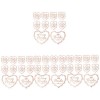 Abaodam 200 Pcs Coeur Enterrement De Vie De Jeune Fille Étiquettes Autocollantes Métalliques À Écrire Sur Les Fournitures De 