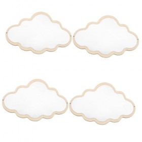 minkissy 4 Pièces Miroir Esthétique Dessus De Bureau Miroir Décoratif Miroir De Sécurité en Acrylique Miroir De Sécurité sans