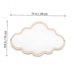 minkissy 4 Pièces Miroir Esthétique Dessus De Bureau Miroir Décoratif Miroir De Sécurité en Acrylique Miroir De Sécurité sans